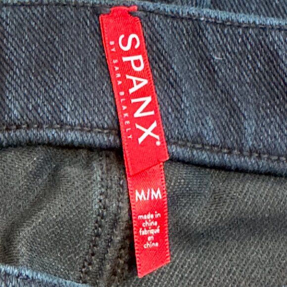 SPANX Jean-ish Ankle Leggings Pull On Shaping Jean Twilight Rinse MEDIUM #20018R - Picture 4 of 15